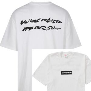 Supreme x Futura ‘Box Logo’ Tee Shirt, white, short sleeve